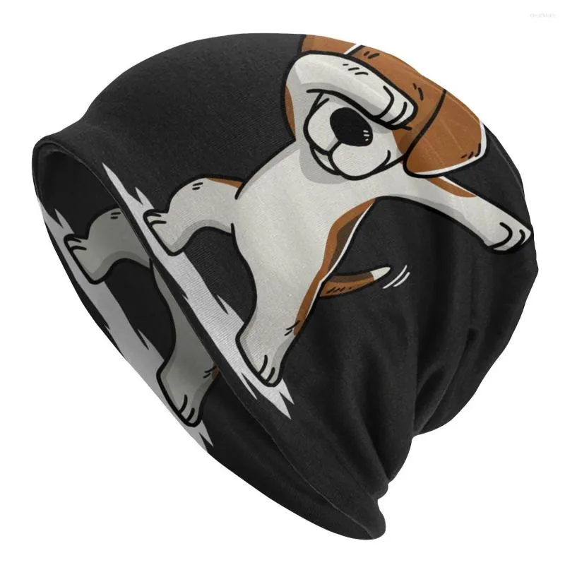 Boinas dabbing beagle bonnet femme moda knit Skullies beanies Cap homem Mulheres inverno cachorro quente chapéu de gorro desleixado