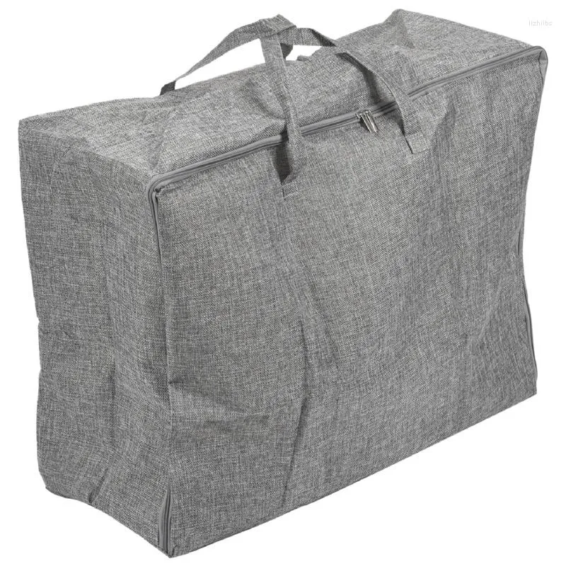 Borse portaoggetti Borsa organizer extra large da 105 litri, confezione da 2, robusta borsa da trasporto in tessuto di lino a prova di umidità, per biancheria da letto C