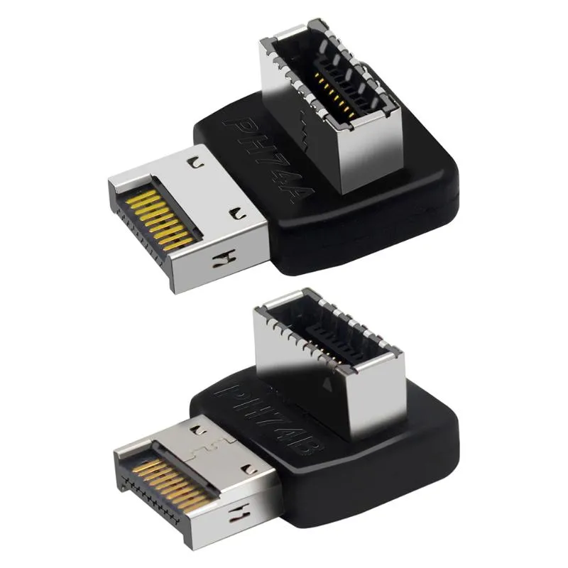 Computer Cables Connectors Front Type-C USB Intern Header Adapter med Shell 3.1 Type-E 90 graders Converter för moderkort Connectorcom