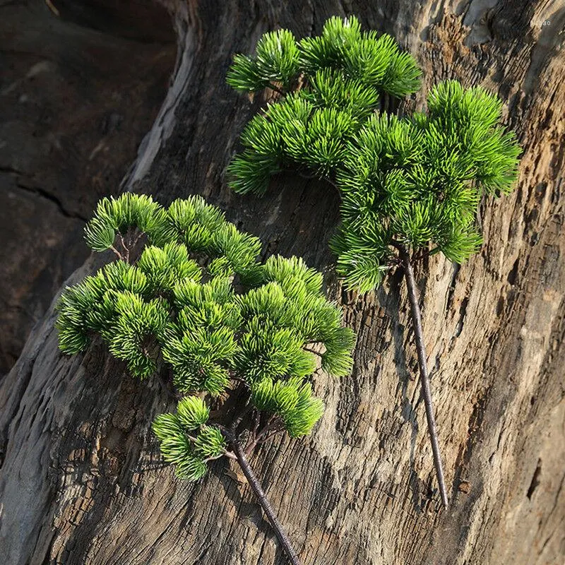 Décorations intérieures plante artificielle pin fausses plantes décoration de mariage à la maison plastiques Non toxiques