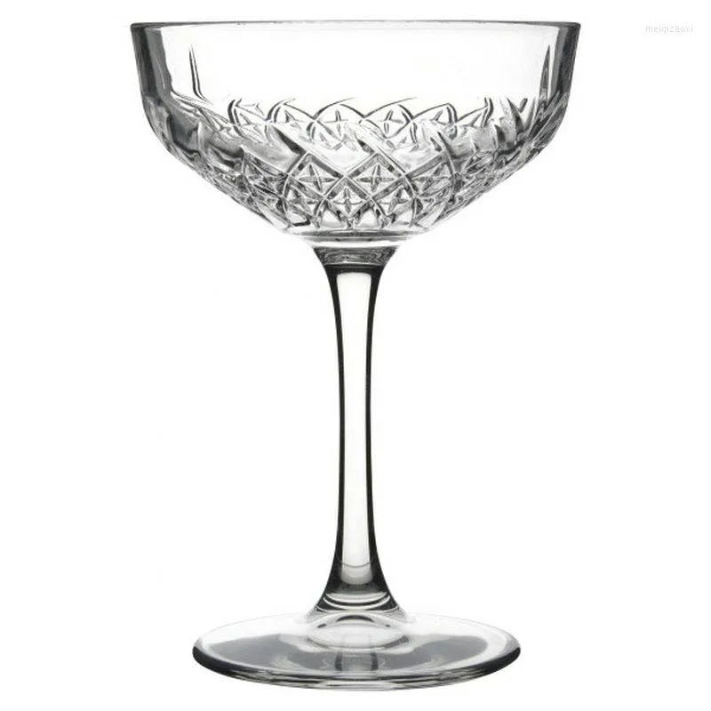 Wine Glasses 4PCS 260ML Coupe Cocktail Glass Martini Crystal Set Of 4