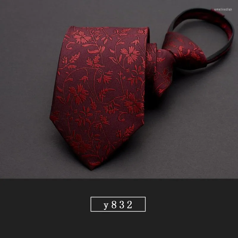Boogbladen van hoge kwaliteit 2023 Fashion Men Formele Zipper 8cm Red Flower Patroon Tie Huwelijksfeestjesontwerpers met geschenkdoos