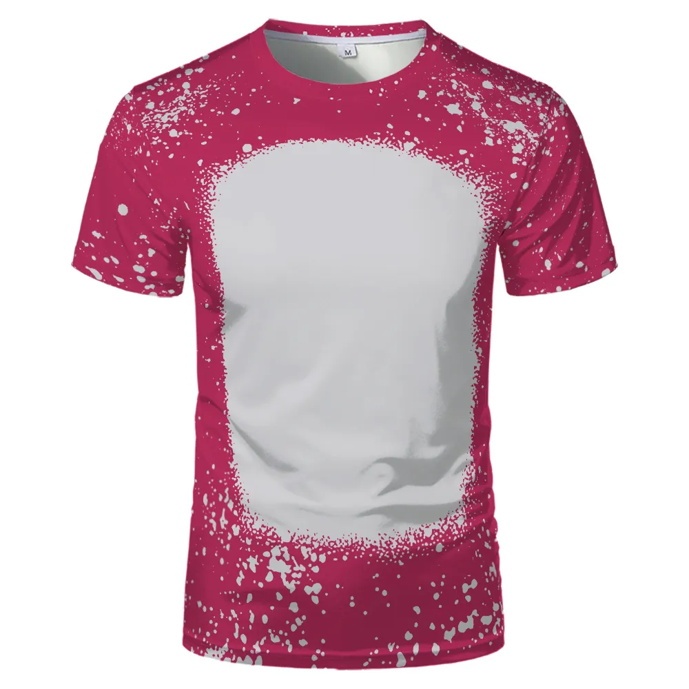 Örnek Parti Malzemeleri Yüceltme Ağartılmış T-Shirt Isı Transferi Boş Ağartı Gömlek Tamamen Polyester Tees Erkekler İçin Bizi Boyutlar Kadınlar 24 Renk 001