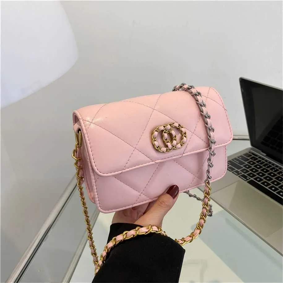 2023 Purses Clearance Outlet Online Sale Rhombic chain for women new type advanced sense simple and foreign style commuter bag versatile one shoulder cross body