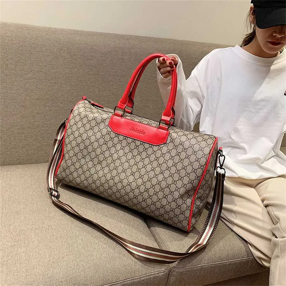 2023 Purses Clearance Outlet Online Sale Large capacity travel men's business boarding letter women's one shoulder portable waiting for storage bag sports