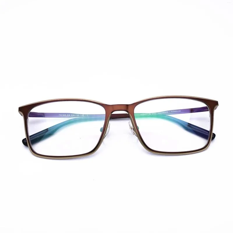 Solglasögon ramar belight optisk märke design ren titan brun guld herr glas designer glasögon mode recept glasögon 183