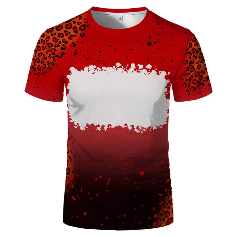 Sample Party Supplies Sublimation Bleached Tshirt Heat Transfer