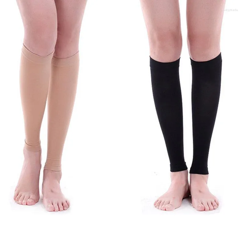 Chaussettes pour femmes, 1 paire, varices, tuyau de poêle, soutien de Compression, doux et confortable, bas de genou unisexe, printemps et été