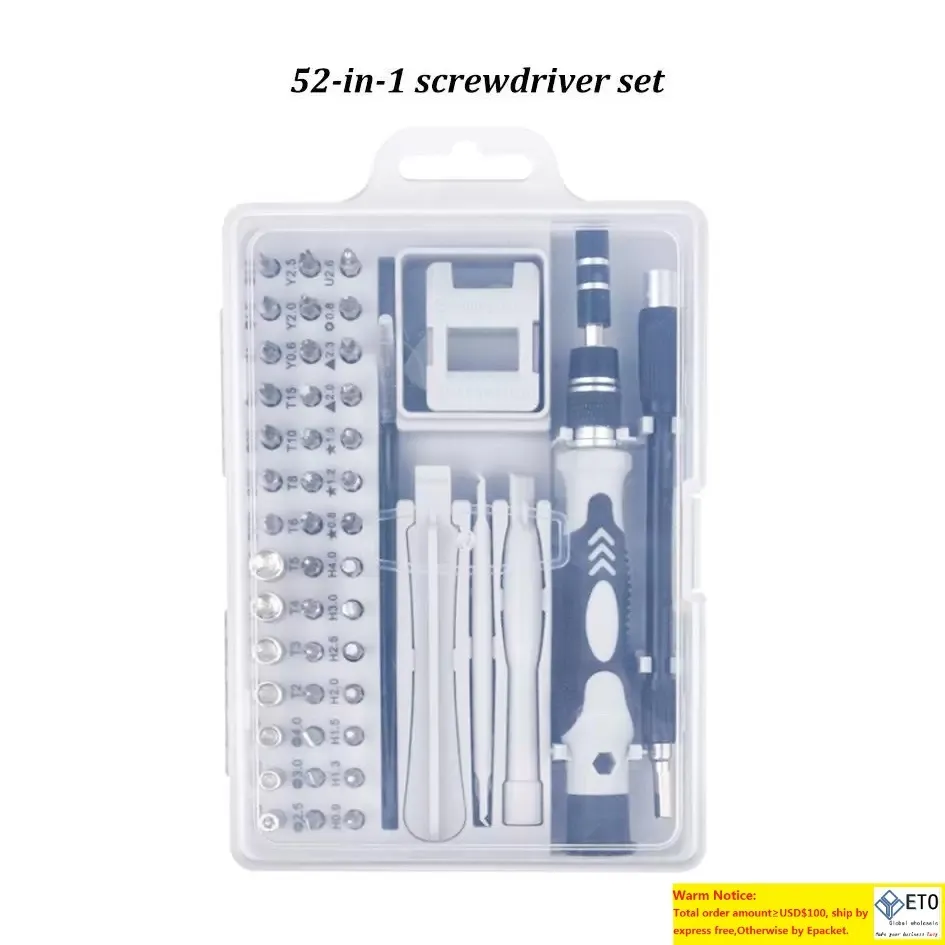 52-in-1 Precision Screwdriver Bit Set - Multi-Tool for Electronics ...