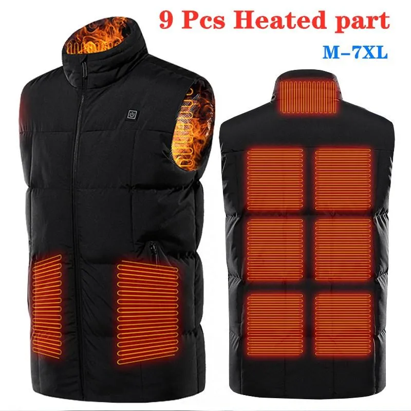 Hunting Jackets Men Women Winter Outdoor Heated Jacket Vest USB Heating Waistcoat Battery Thermal Camping Hiking ClothingHunting