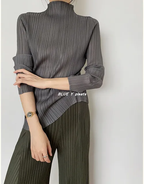 Miyake waignwe tshirt féminin miyake luxe femmes chemises