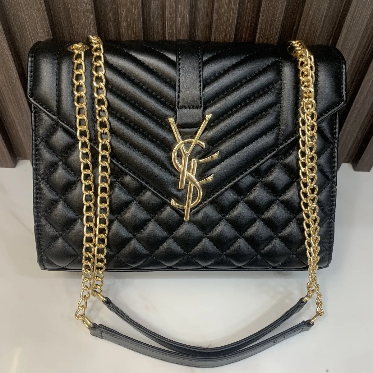 Bag Review: YSL Saint Laurent Cassandre Matelasse Chain Wallet - Ella  Pretty Blog