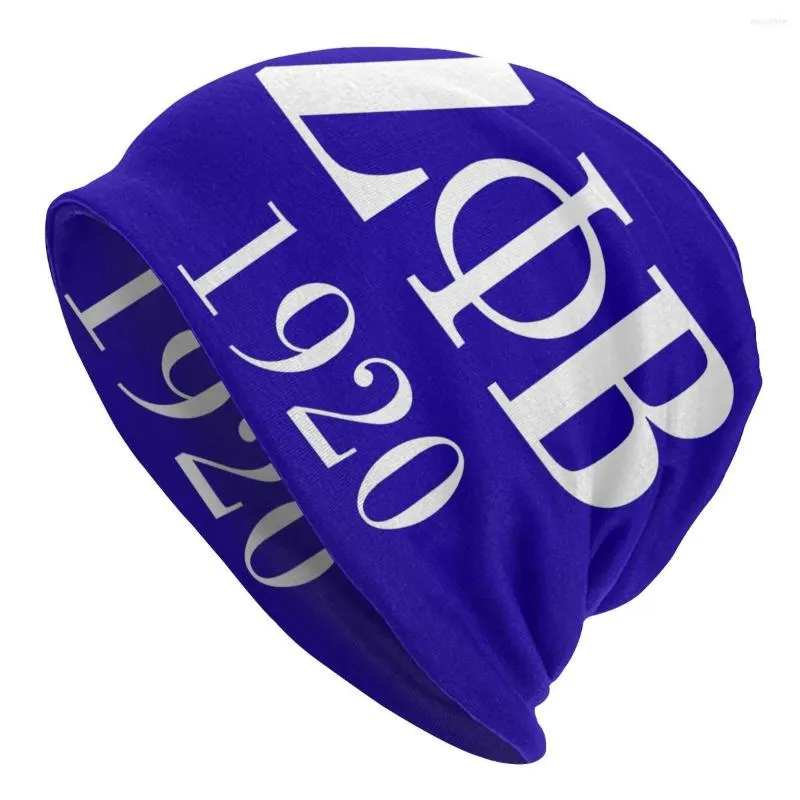 Berretti Zeta Phi Beta Logo Bonnet Homme Hippie Skullies lavorati a maglia Berretti Berretti Donna Uomo Inverno Caldo Slouchy Beanie Hats