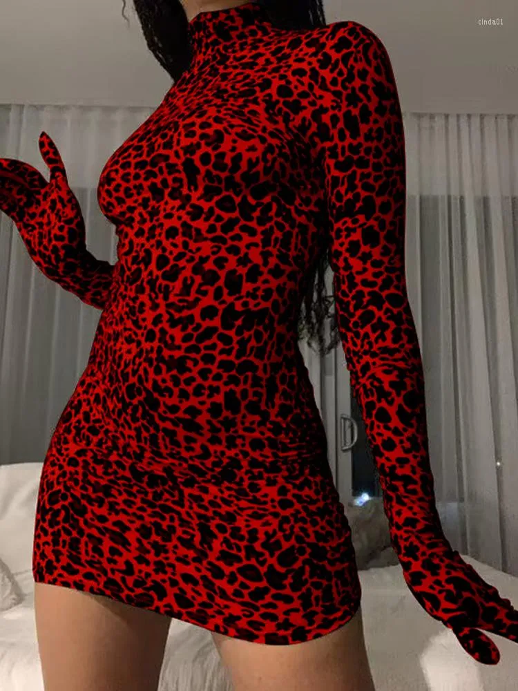 Womens Christmas Party Dresses: Leopard Print Long... From Cinda01, $20.9  In Bulk | DHgate.Com