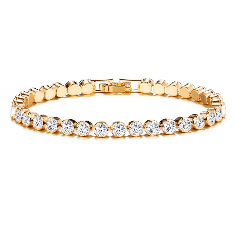 Связанные браслеты цепочка корейский полный бриллиантовый браслет для женщин свадебная вечеринка подарок римские роскошные хрустальные браслеты украшения оптом