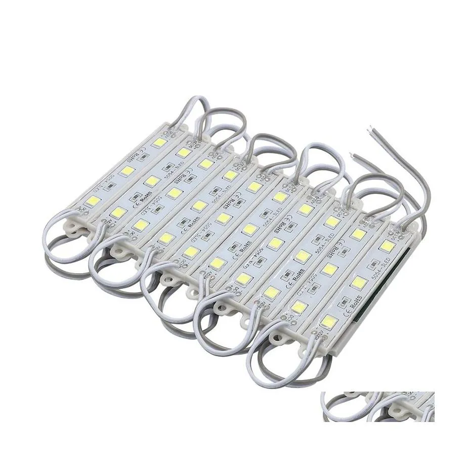 Modules Led 1000 pièces Mode Smd 5054 3 éclairage arrière pour signe Dc12V étanche livraison directe lumières vacances Dhbai