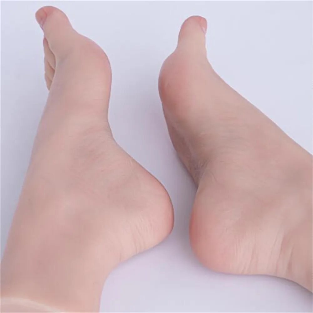 2023 Nail Practice Slimming Female Foot Mannequin Lengthened Manicure Artificial Props Shooting Display Foot Model Joint Can Be Bent E129