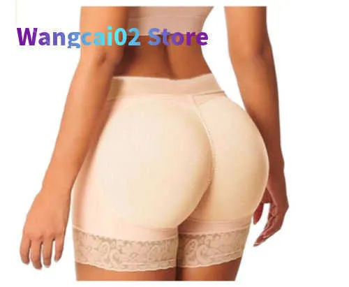 Mutandine da donna Mutandine imbottite Sile a vita bassa Mutandine da donna Panty Pad 2 pezzi Sile Shapewear Bum Butt Hip Up Enhancer Underwear 020723H