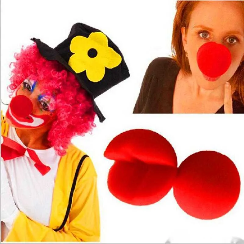 Nose Foam Circus Clown Nose Comic Party Mask Supplies Christmas Accessory Costume Magic Dress Party Prop