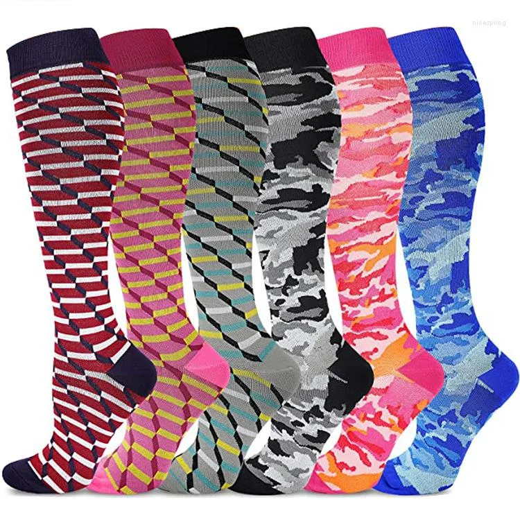 Chaussettes De Sport Compression Femme Cyclisme Sport Sock Drop 20-30mmhg Medias De Compression