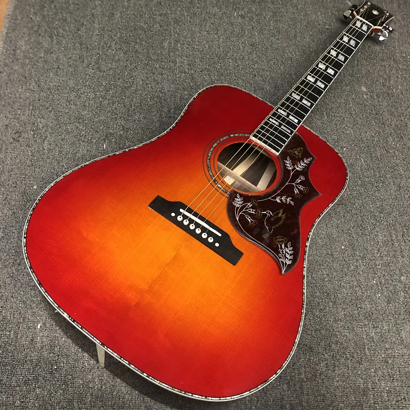 カスタムギター、ソリッドスプルーストップ、エボニーフィンガーボード