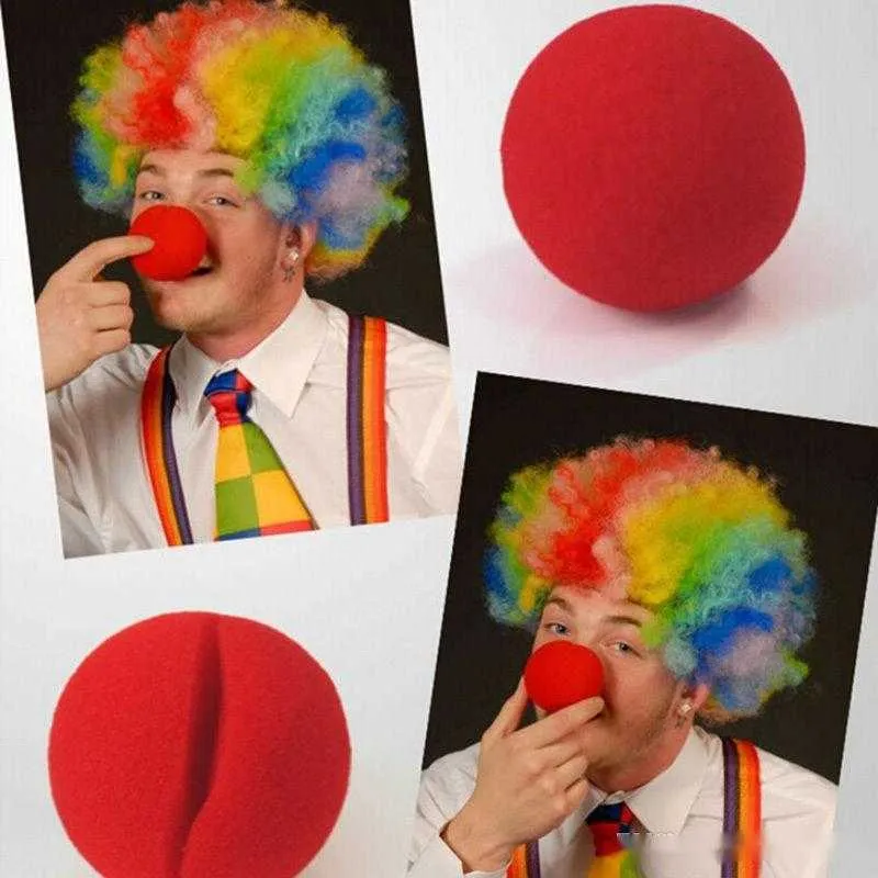 Nose Foam Circus Clown Nose Comic Party Mask Supplies Christmas Accessory Costume Magic Dress Party Prop