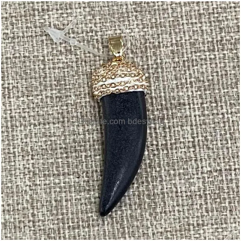 Charms Pepper Shape Resin Pendant Spike Charm Fashion Used For Diy Jewelry Making Necklace Bracelet Size 15X45Mm Drop Delivery Findi Dh2Gf