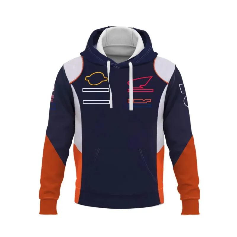 Motocross 2023 Team Felpa con cappuccio Moto Factory Giacca da uomo Primavera e autunno Moto Equitazione Felpe con cerniera Off-road Racing Sweat190p