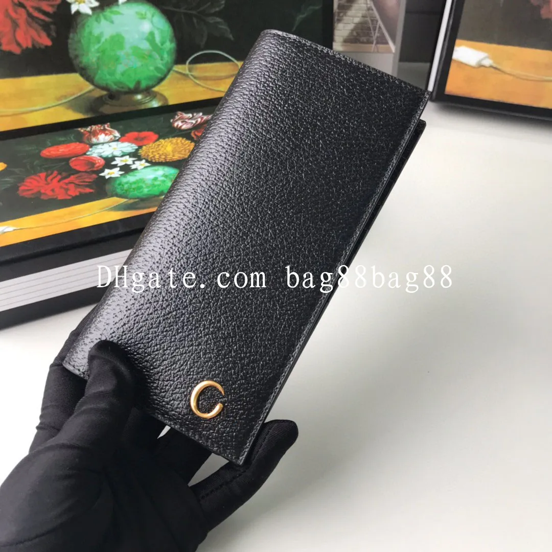 Luxos Designers Homens Carteira Longa Man Couro Lona Titular de Cartão de Crédito Bolsa Homens terno carteiras Moda Feminina Casual Masculino Clutch Pocket Moeda Bolsa 436023