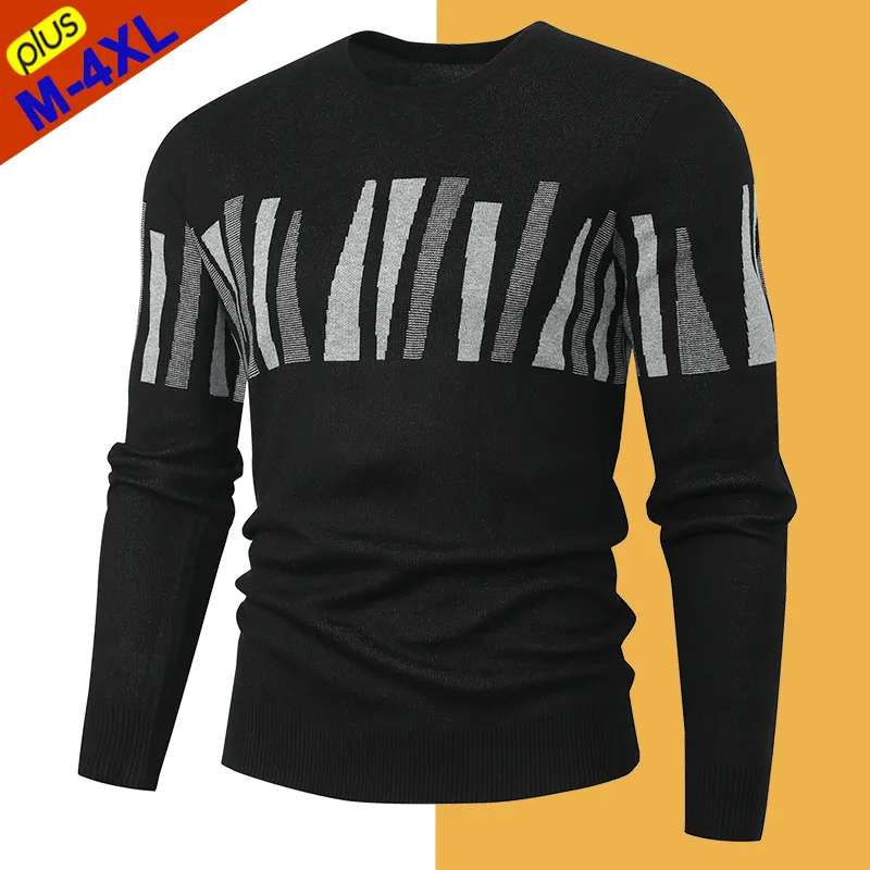 Męskie swetry darmowe statek męski pullover moda miękka jesienna szczupła koszulka dzianina męska zimowa skoczka bluza plus size 230206