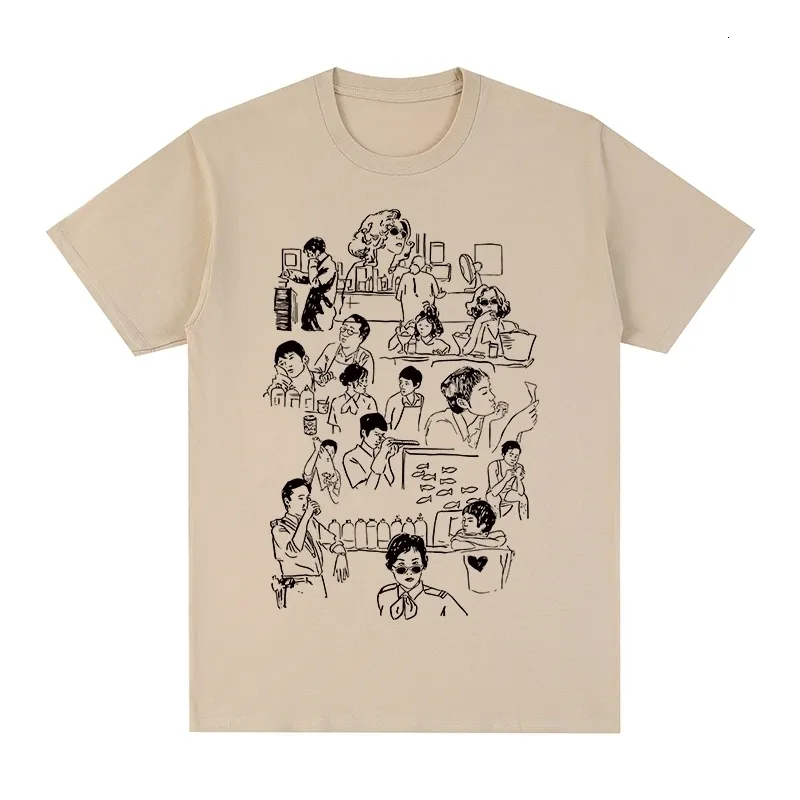 メンズTシャツChungking Expressヴィンテージクラシック映画チャイニーズストリートウェアTシャツコットンメンTシャツTシャツレディーストップ230206