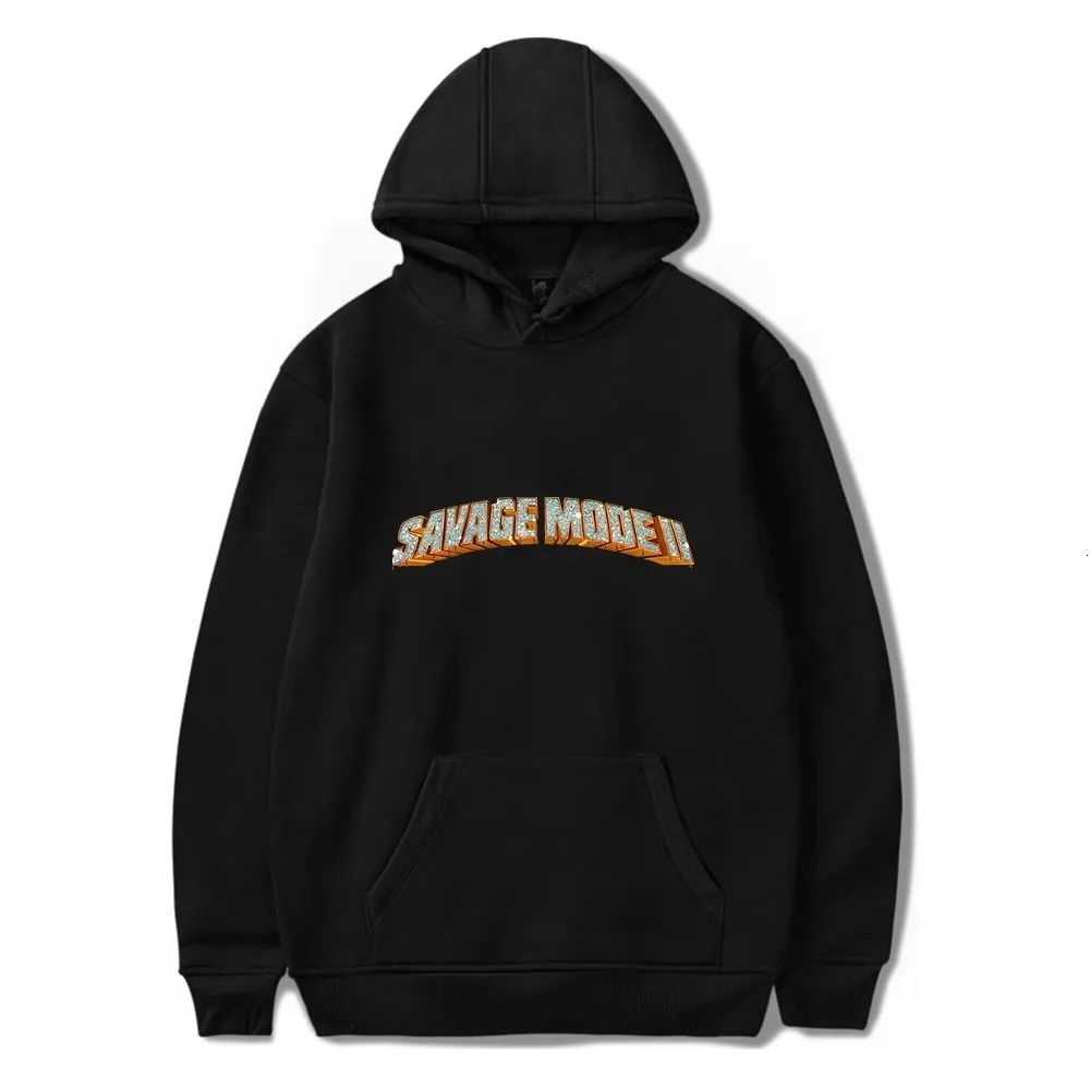 Felpe con cappuccio da uomo Felpe Rapper 21 Savage Felpa con cappuccio Moda Hip Hop Abbigliamento Pullover unisex Uomo Donna Autunno Streetwear Tuta allentata 230206