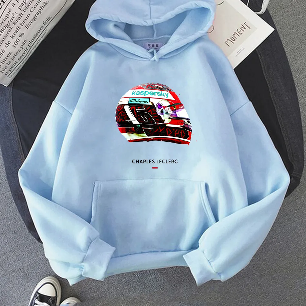 Felpe con cappuccio da uomo Felpe Magliette Charles Leclerc Maglietta a maniche lunghe da donna oversize Y2k Abbigliamento Videogiochi divertenti Abbigliamento uomo Felpa 230206