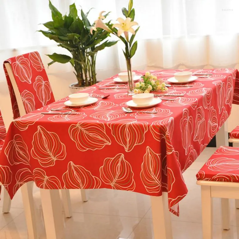 Table Cloth Custom American Country / Tablecloth Cover Tea # China Red