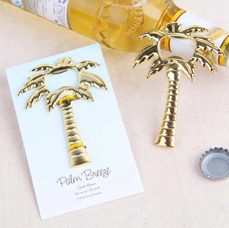 Palm Breez Chrome Palm Tree Bottle Openers Wedding Bridal Shower Favor cadeau bieropener SN629