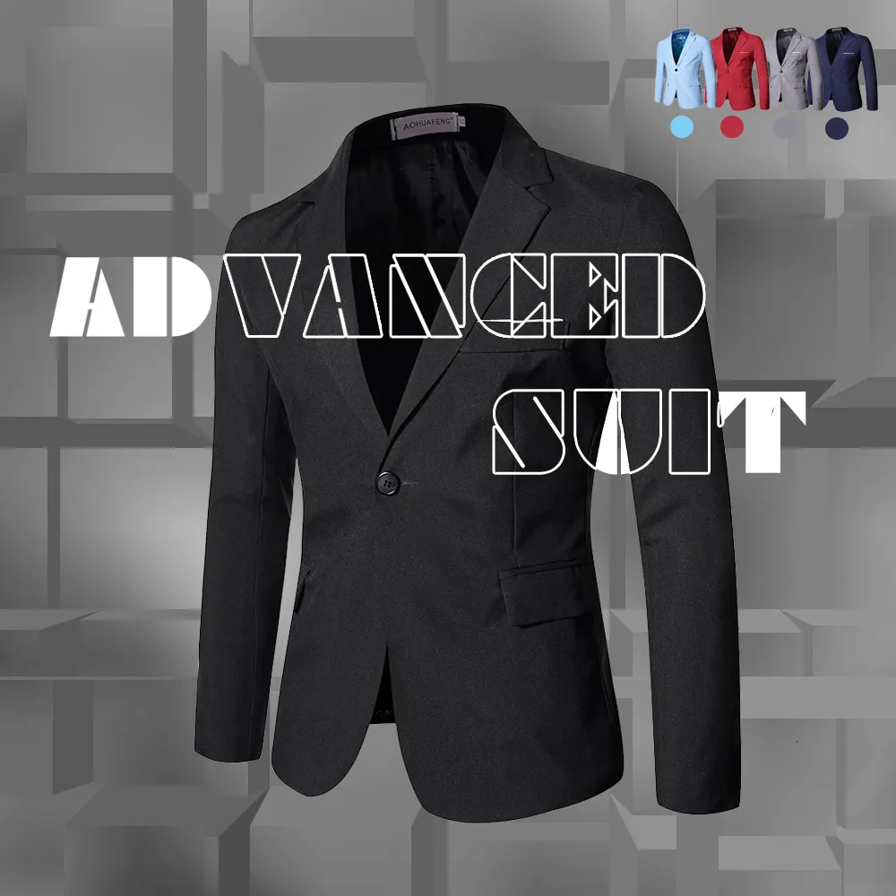 Mens Suits Blazers Male Winter Suit Clothing Luxury Jacket Elegant Leisure Black Free Delivery For Men Red Blazer Wedding Designer 230207