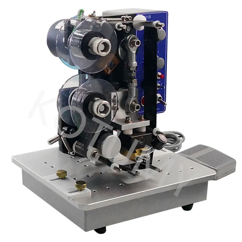 HP241B Semi Automatisk hotst￤mpel Maskin Electric Printer Ribbon Date Coder Plastic P￥stryck Kodning Hot Stamper Machine 220V