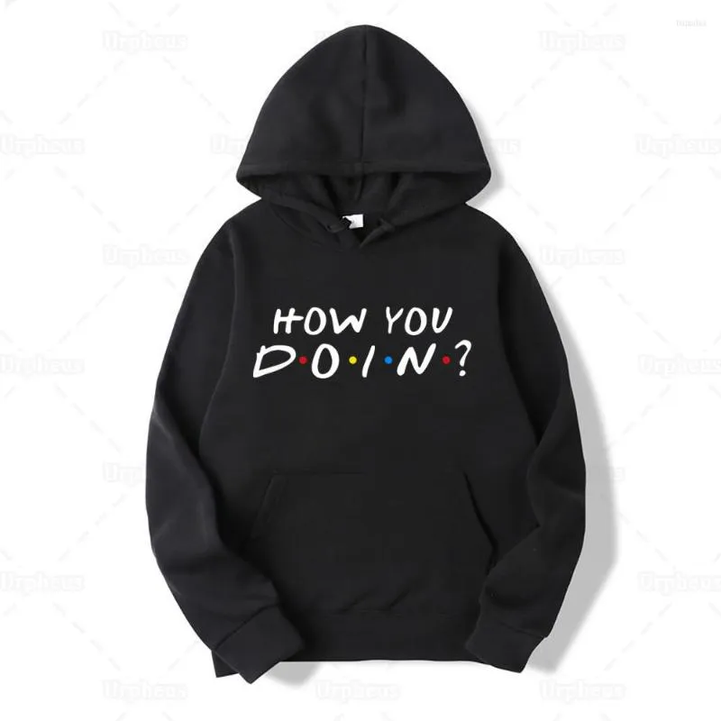 Sweat à capuche pour homme Amis Sweat à capuche Joey How You Doin Funny Quote Sweatershirt Harajuku Style Humour Gift