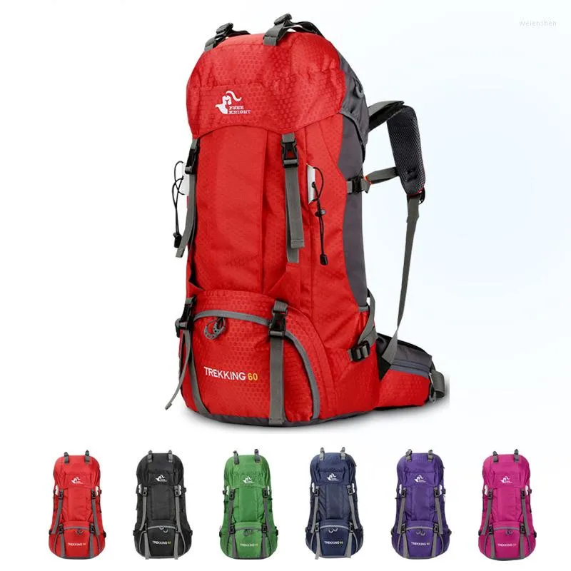 Sacs polochons TECWILL 60L sacs à dos de voyage hommes femmes Camping alpinisme randonnée mâle Oxford sac étanche Sports de plein air