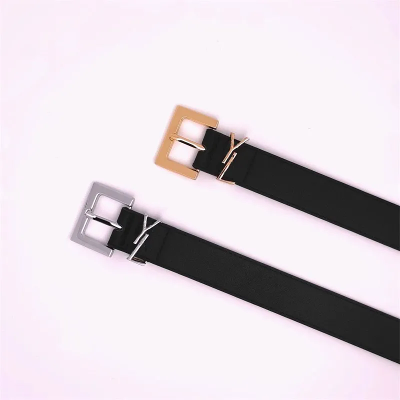 White luxury belts women mens designer jeans leather belt long smooth cinture solid color cinturon letters buckle vintage trendy casual female designer belt