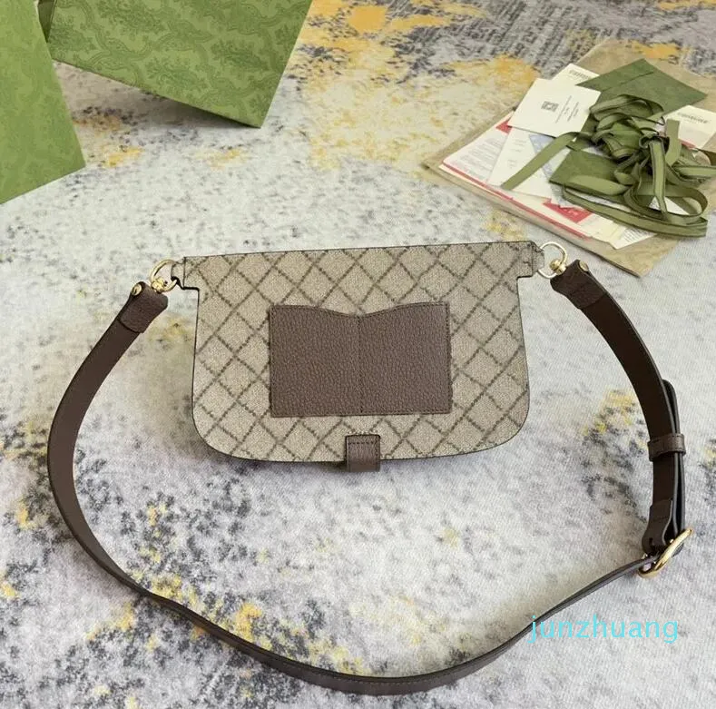 Tasarımcı Lüks Çantalar Çanta Çantası 667 Vintage Bej Kahverengi 718154 Kamera Omuz Çantası Ayarlanabilir Kayışlar Crossbody 7A Kalitesi