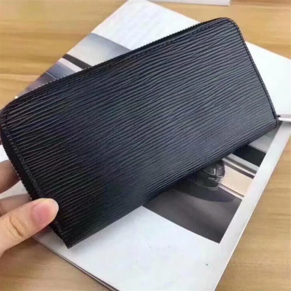 Fashionable zipper wallet cards and coins famous mens wallets leather purse credit card holder coin purse women wallet long wallet269O