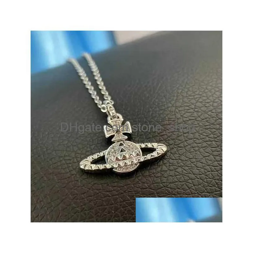 Collane con pendente Designer Collana Sier Rivet Punk Fashion Drop Delivery Jewelry Pendenti Dhpy5