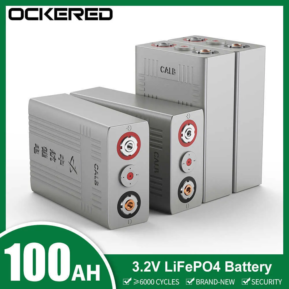 Occheado 16pcs Calb Battery 3.2V 100AH ​​LIFEPO4 DIY BATERIA CELE RECARECIÁVEL PARA EQUIPAMENTO DE ENERGAÇÃO DE ENERGIA DO HOME