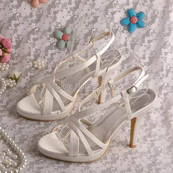 Sandalen Wedopus High Heel bruiloft Witte schoenen voor vrouwen zomer met platform