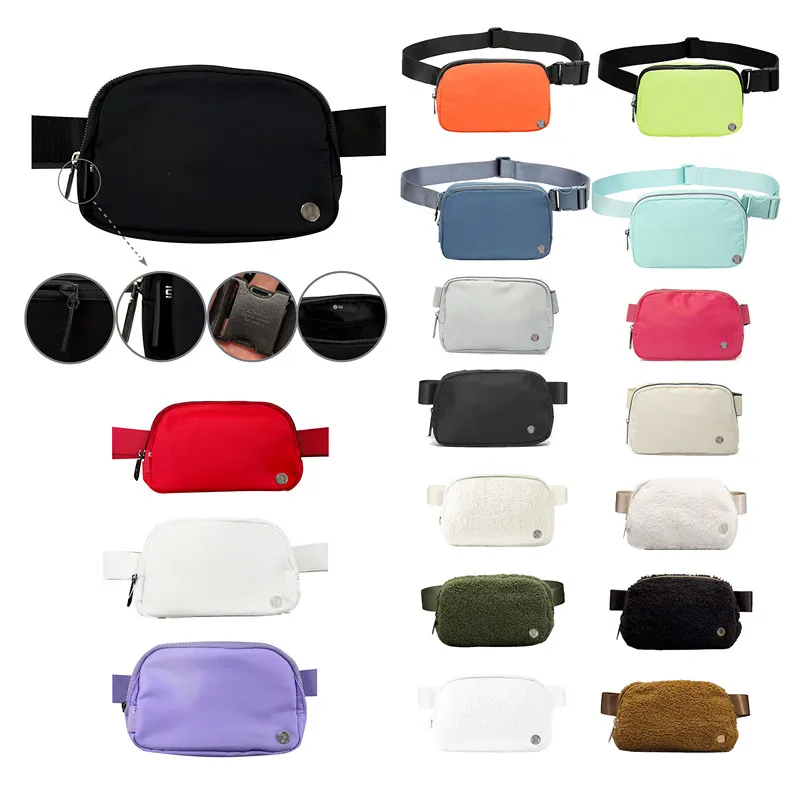 Designer lululemens womens woman lu everywhere Bag Luxurys lulul belt Waist Bags fanny pack bumbag Nylon Waistpacks Shoulder bum chest sports yoga Crossbody bag