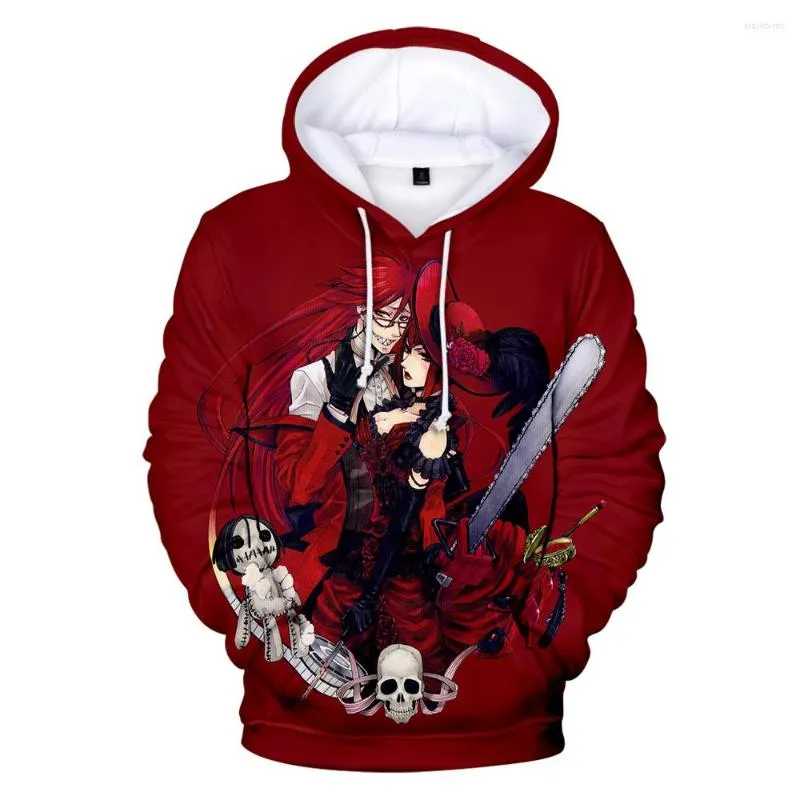 Herren Hoodies Sidno Hohe Qualität Black Butler 3D Männer/Frauen Mode Casual Sweatshirt Druck Hoodie Anime Mit Kapuze