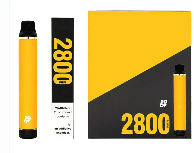 ZOOY Flex 2800PUFFS e-sigaret wegwerp vapes Pen origineel ZOOY 2800 Hit met 850Mah batterij Voorgevulde cartridge E Cigs Pods Vapers Vaporizer