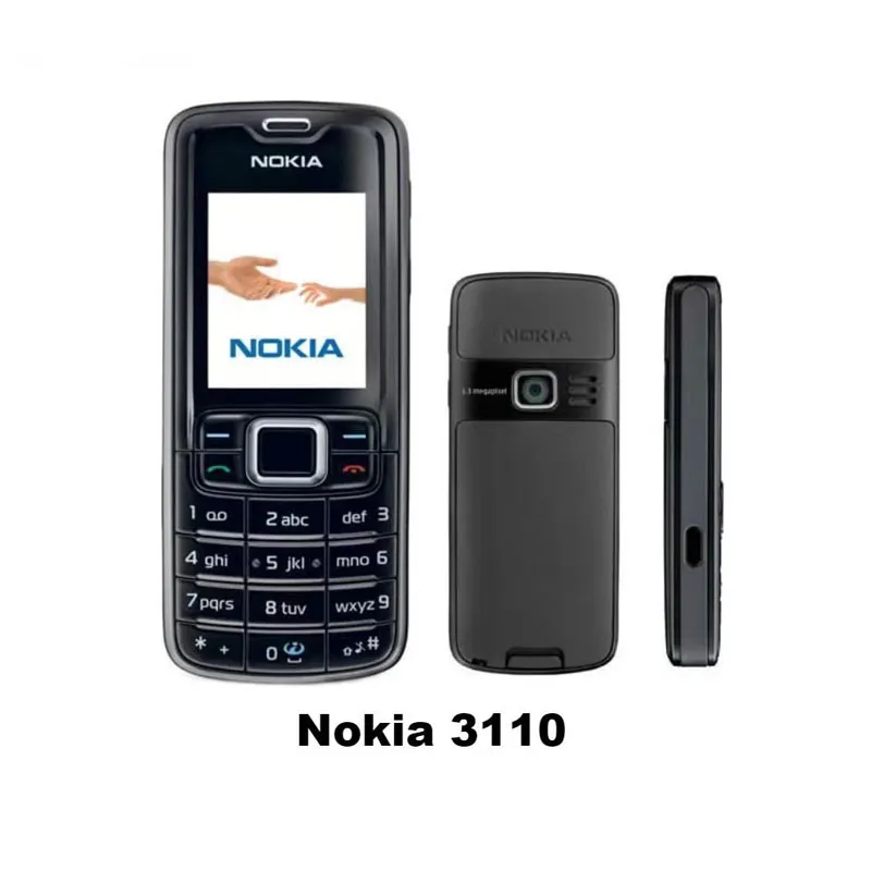 리퍼브 휴대폰 원본 Nokia 3110C 2G GSM 클래식 향수 선물 학생을위한 모바일 레폰