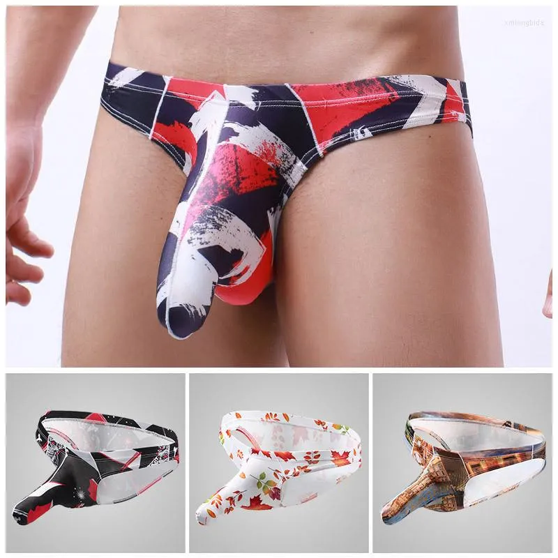 Underpants Elephant Nose Men Silky Penis Sleeve Pouch Briefs Soft Panties Sexy Underwear Comfort Knickers